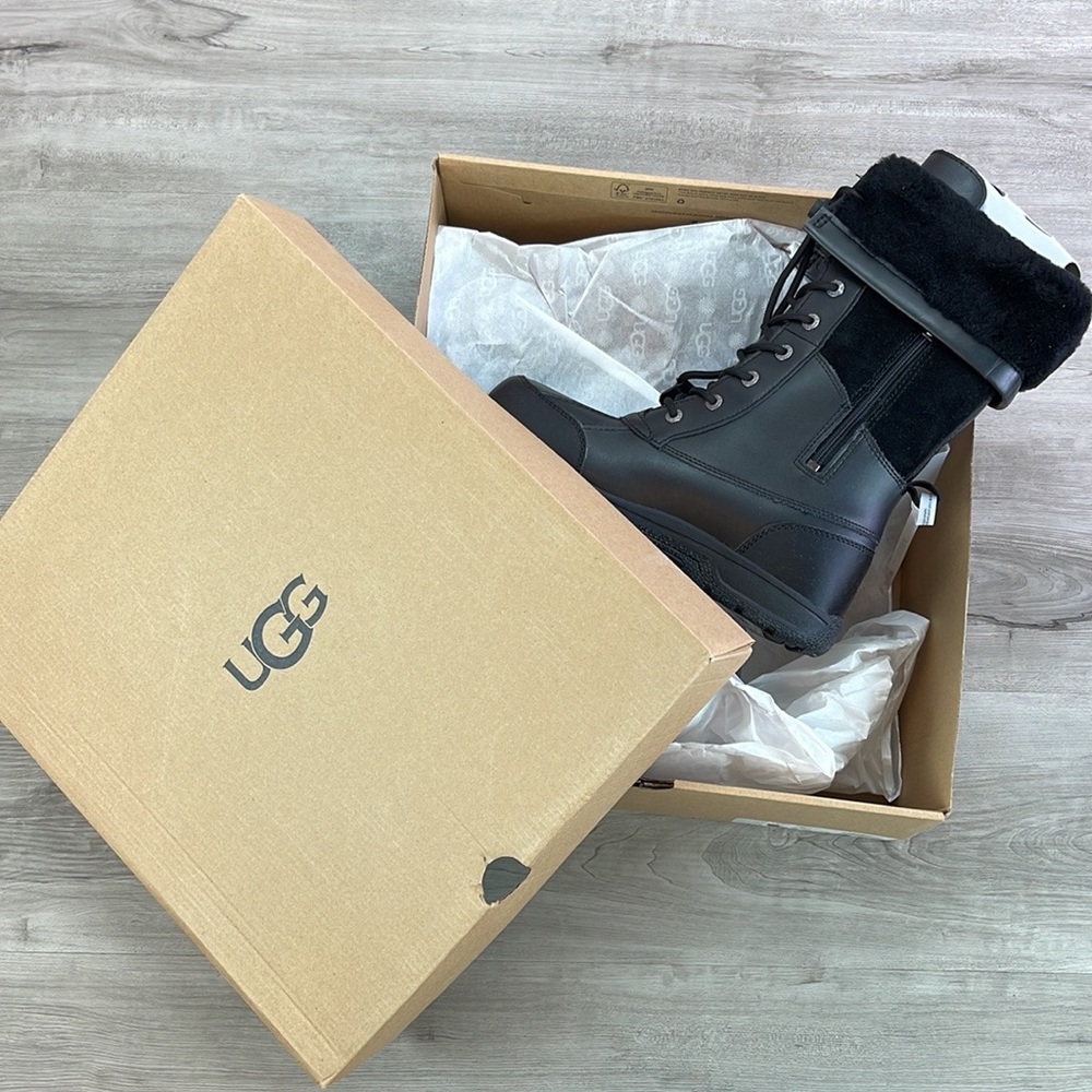 🍁UGG🍁 BUTTE II TOGGLE TALL BLACK CWR KIDS WINTER WATER PROOF TALL BOOTS - Picture 15 of 16